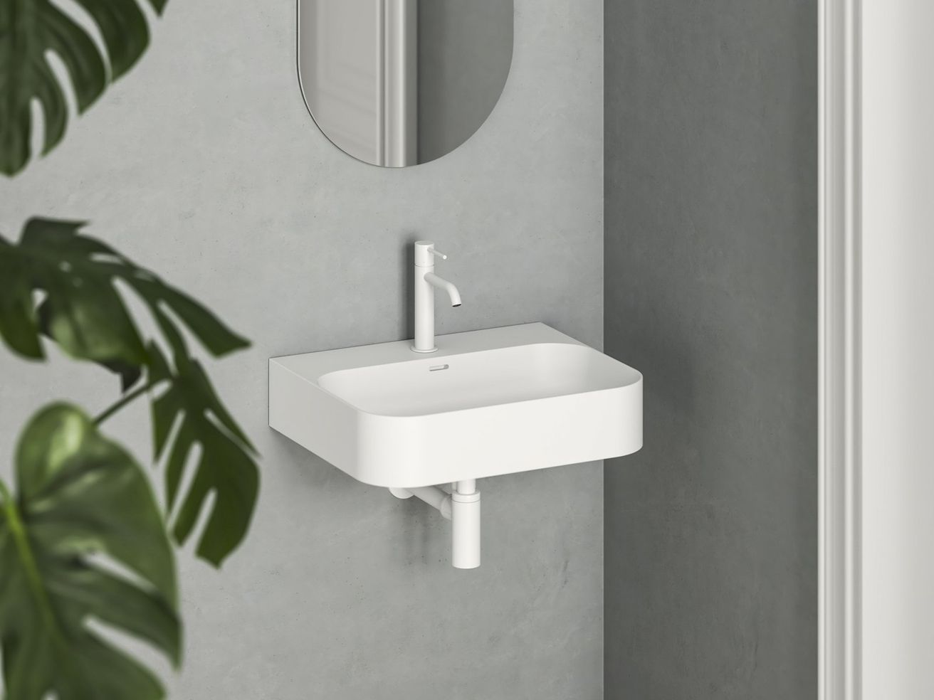 Ravak Ceramic Slim Wall R Umývadlo 55 x 45 cm, biele XJX01155000 - galéria #5