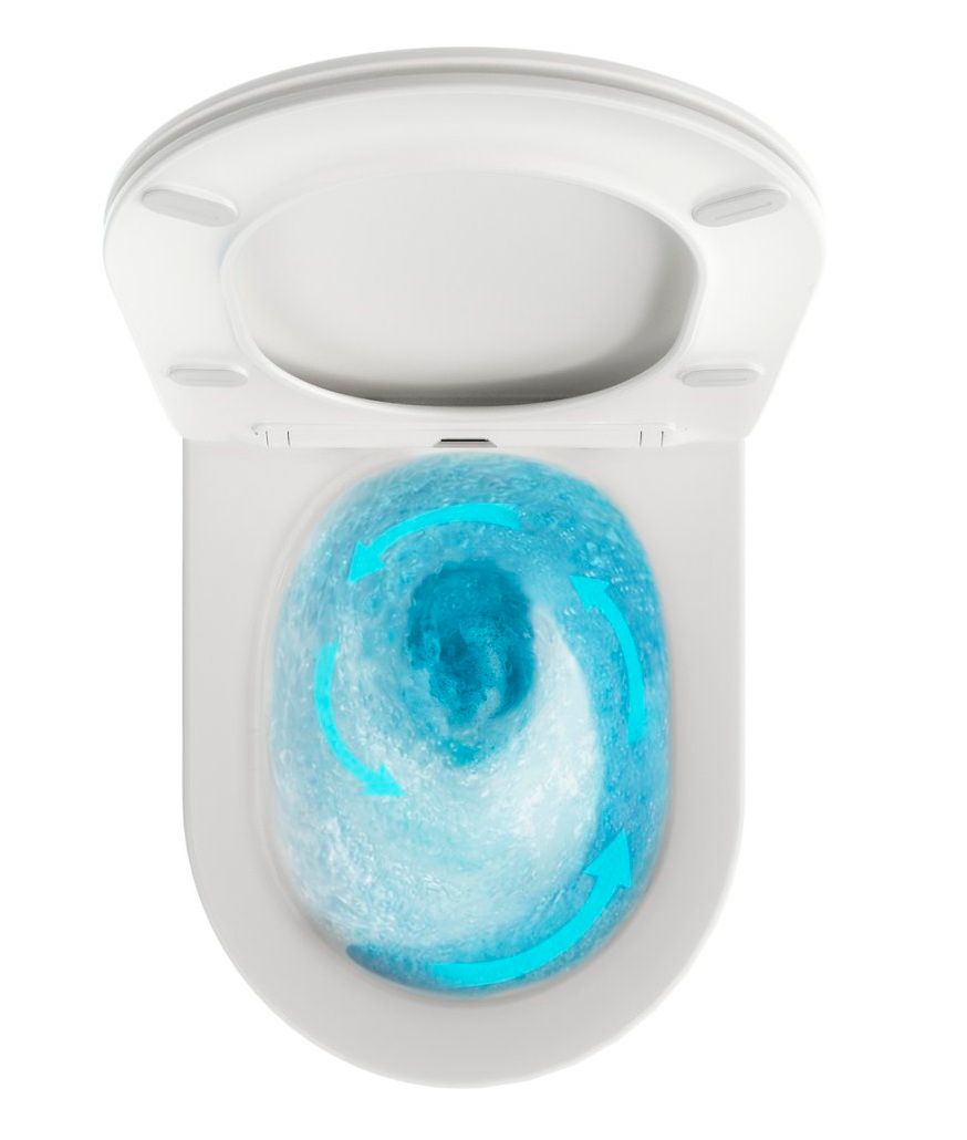 Ravak Chrome závesné WC, vrátane WC dosky SoftClose, AquaSpin, biela X03121 - galéria #3