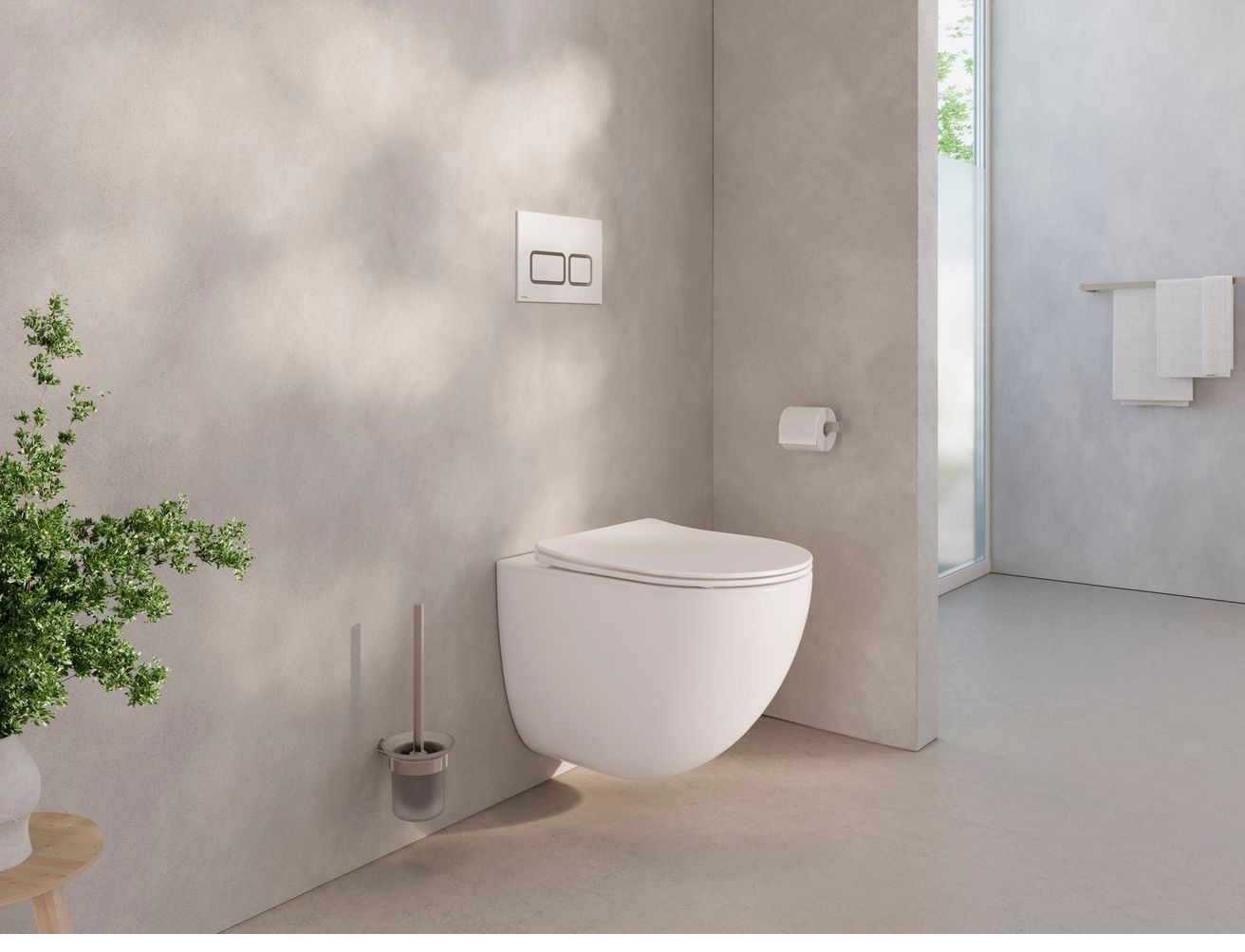 Ravak Chrome závesné WC, vrátane WC dosky SoftClose, AquaSpin, biela X03121 - galéria #7