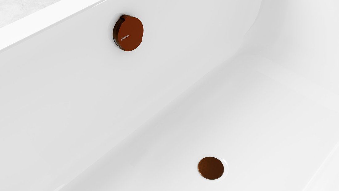 Polysan Vaňová súprava s napúšťaním 80 cm, meď matná 71853.70 - galéria #1