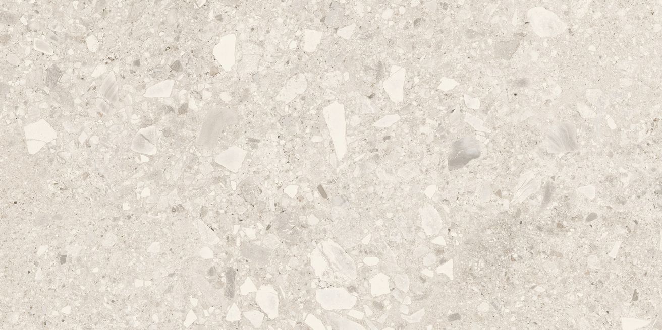 EBS Terrazzo Stone dlažba 60x120 white mat rekt. - galéria #3