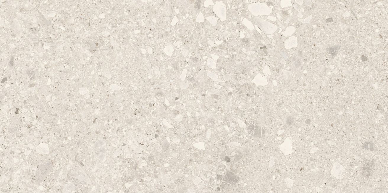 EBS Terrazzo Stone dlažba 60x120 white mat rekt. - galéria #1