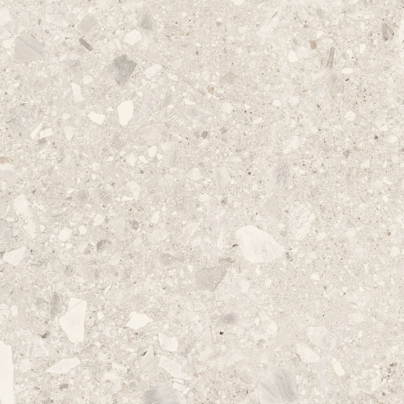 EBS Terrazzo Stone dlažba 60x60 white mat rekt. - galéria #3