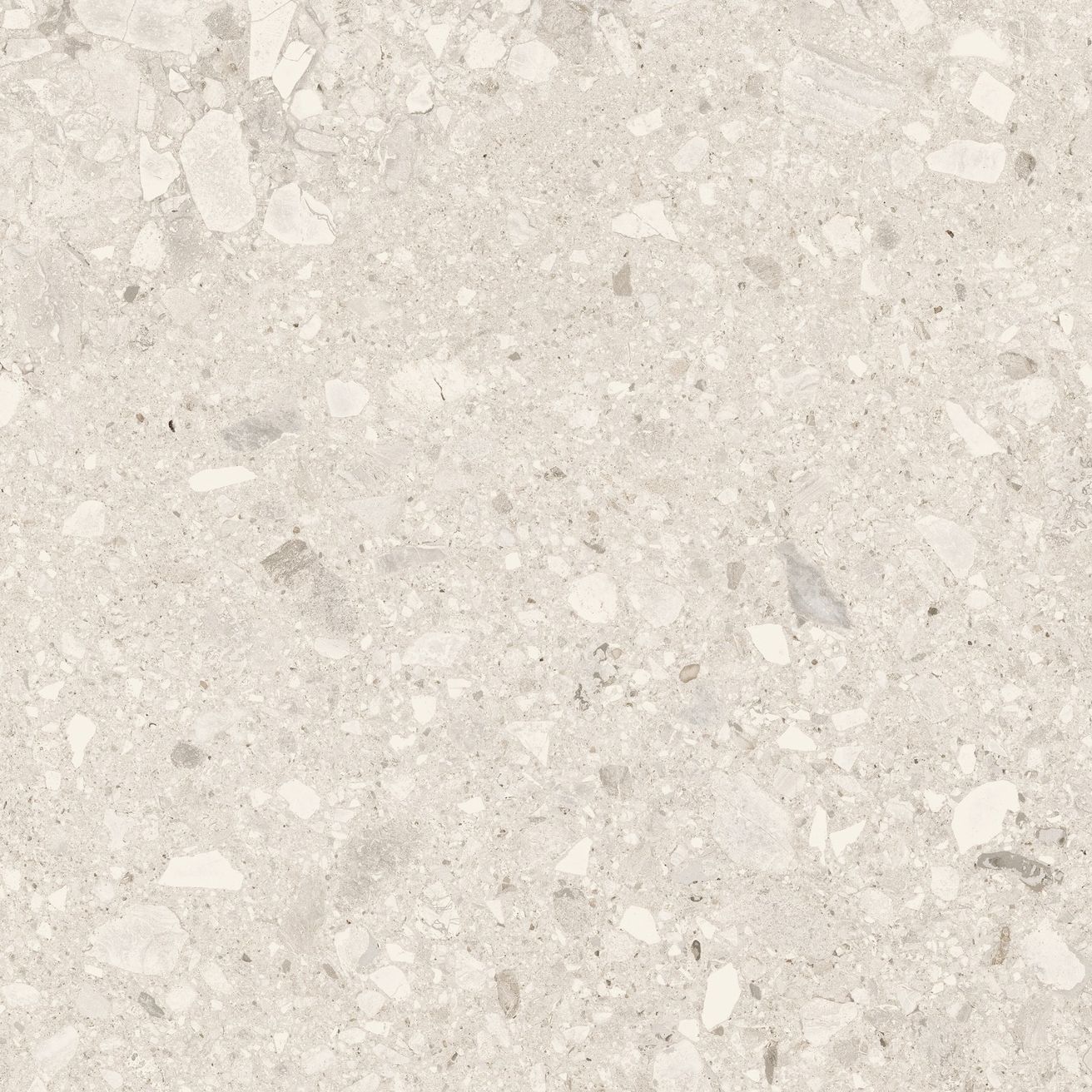 EBS Terrazzo Stone dlažba 60x60 white mat rekt. - galéria #1