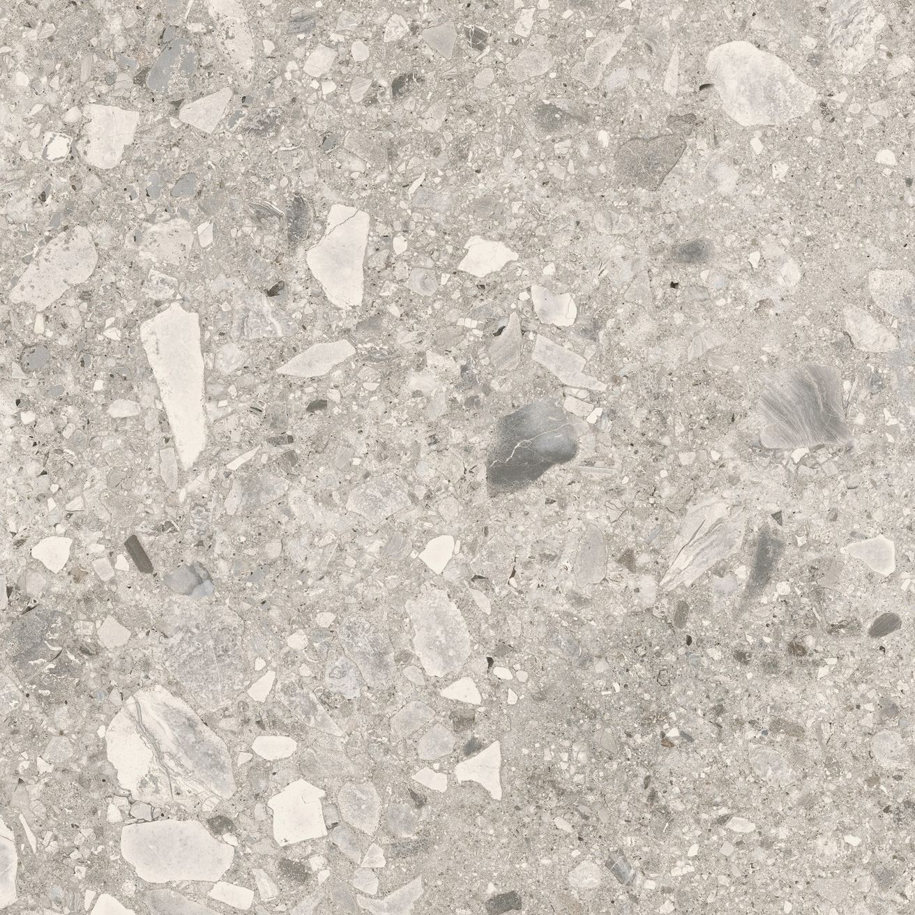 EBS Terrazzo Stone dlažba 60x60 cold grey mat rekt. - galéria #4
