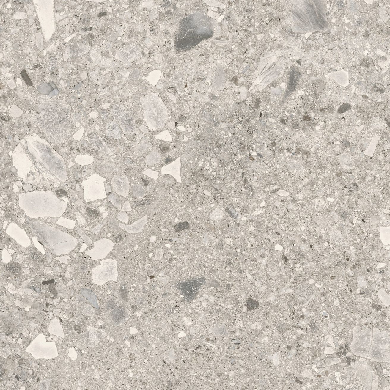 EBS Terrazzo Stone dlažba 60x60 cold grey mat rekt. - galéria #1