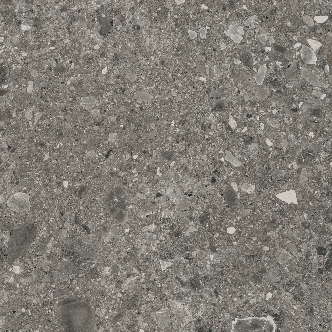 EBS Terrazzo Stone dlažba 60x60 grey mat rekt. - galéria #1