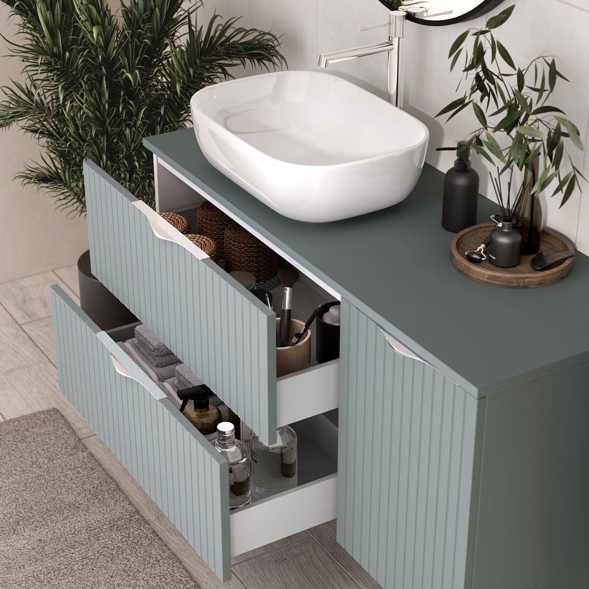 Cersanit Tirso Skrinka pod umývadlo 80 cm, fjord mat S1017-001 - galéria #5