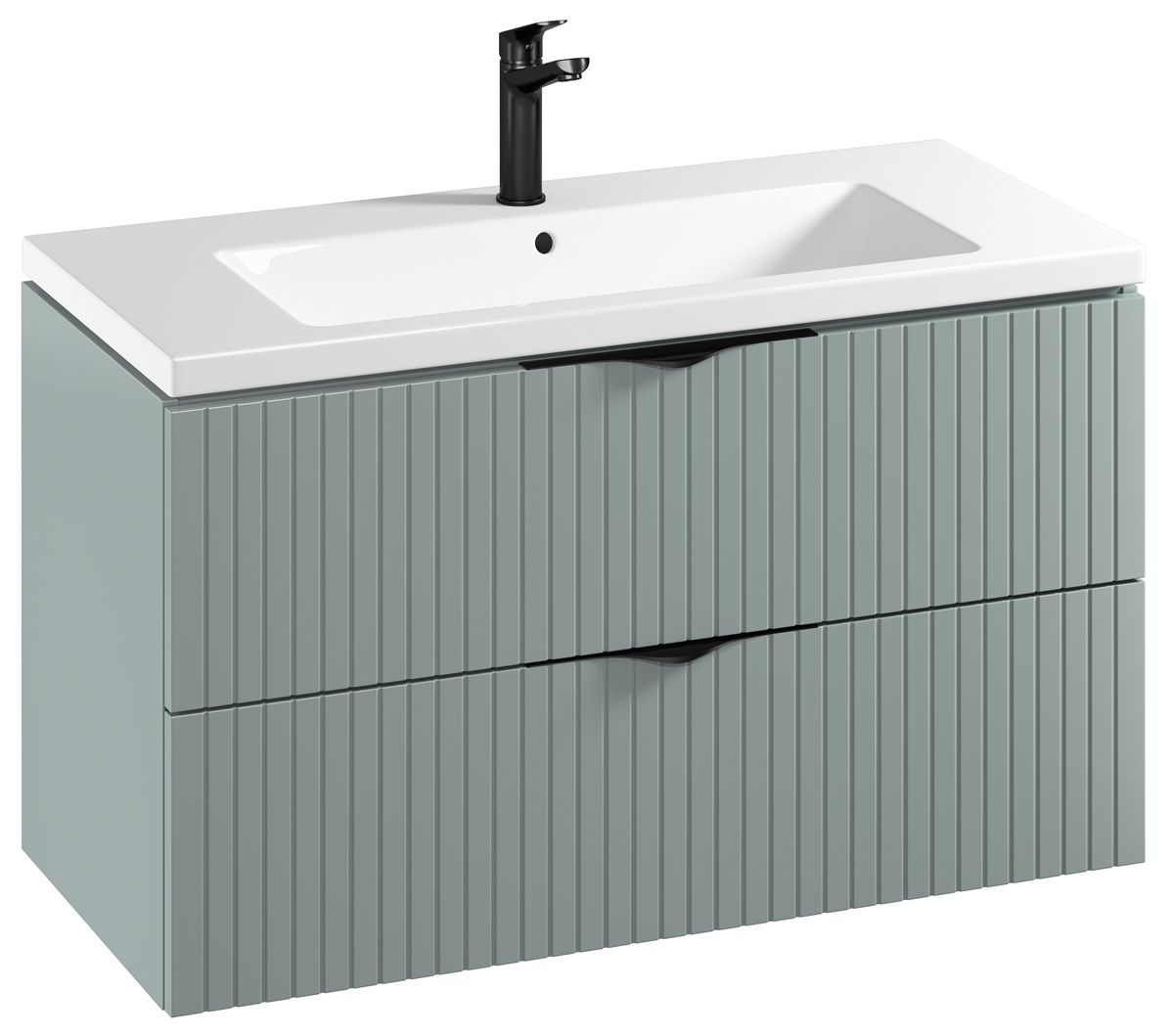 Cersanit Tirso Skrinka s umývadlom 100 cm, fjord mat S801-546 - galéria #1
