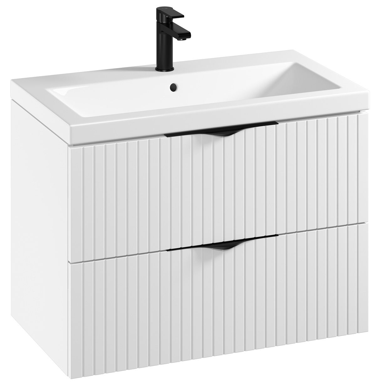 Cersanit Tirso Skrinka s umývadlom 80 cm, biela matná S801-547 - galéria #1