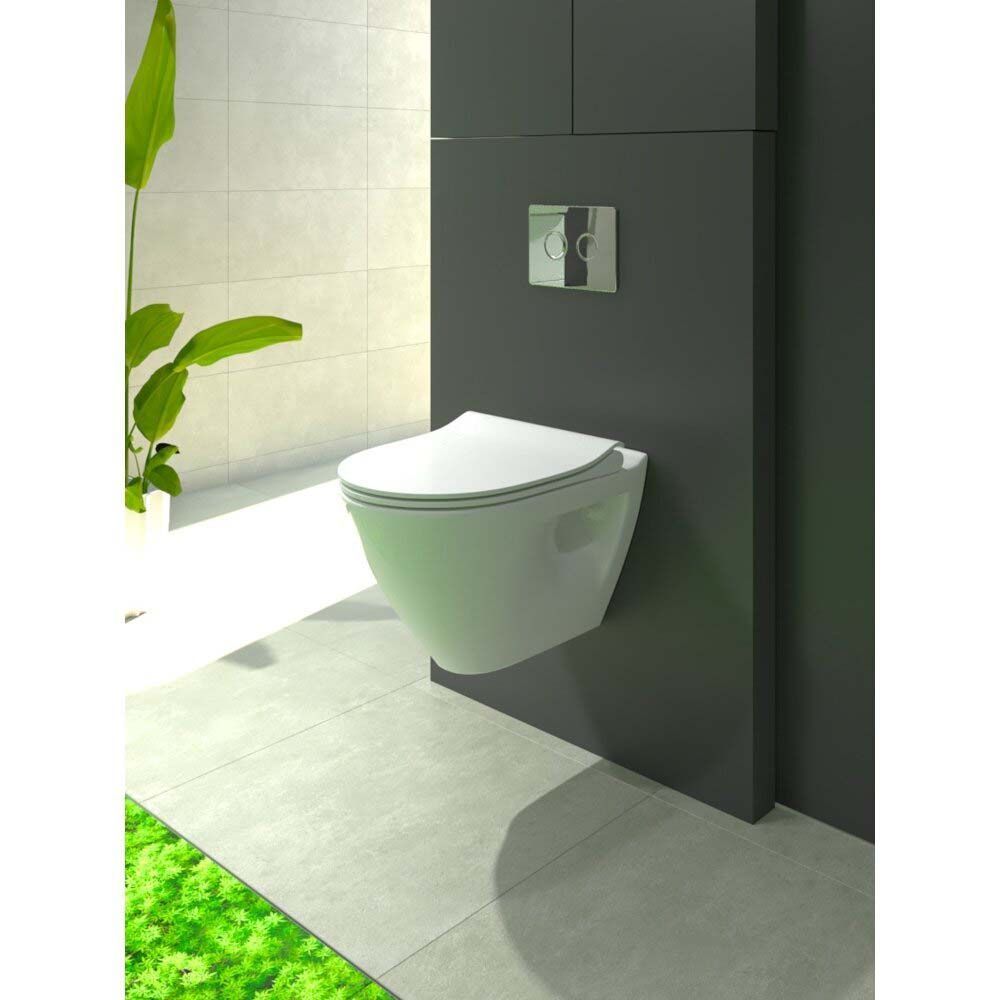 Cersanit Mille WC závěsné CleanOn včetně sedátka Soft Close, duroplast, bílá S701-454 - galéria #1