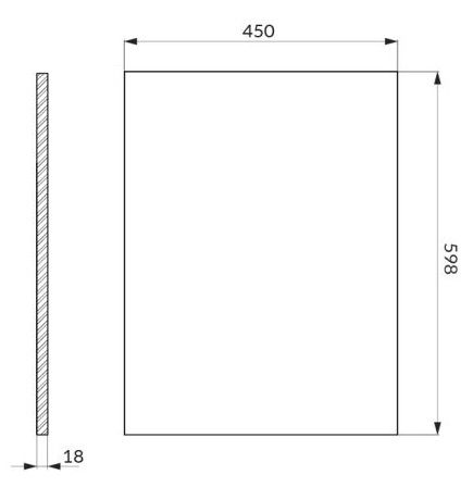 Cersanit Moduo Doska pod umývadlo, 60 cm, dub hikora S590-122 - galéria #2