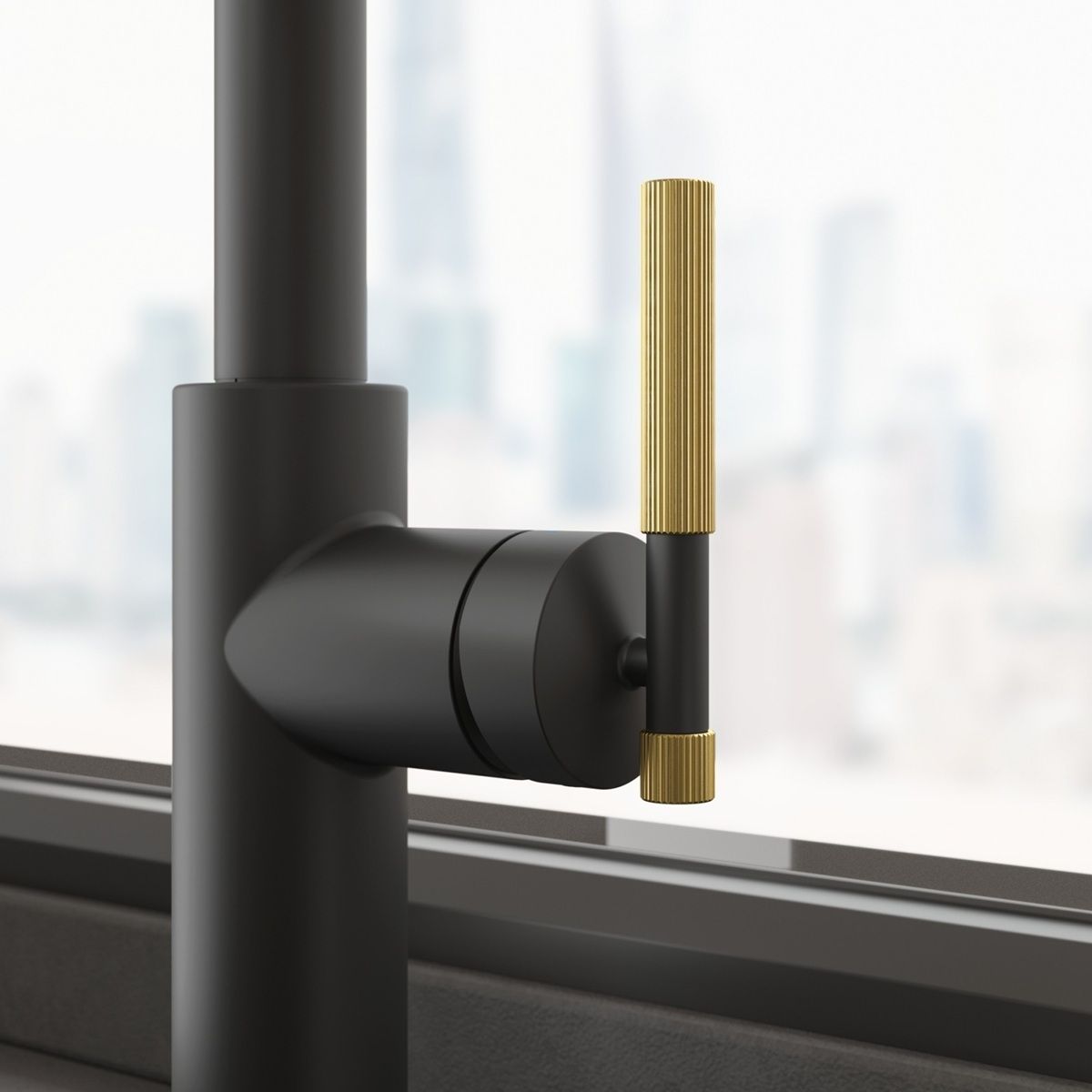 Franke Maris Dřezová baterie se sprškou, černá/zlatá, FG4760.504 - galéria #3