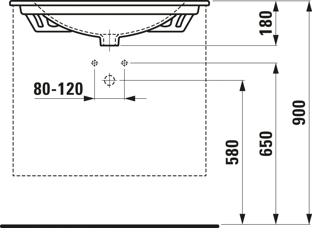 Laufen Avin Skrinka s umývadlom 77 cm, biela mat H8610872201041 - galéria #3