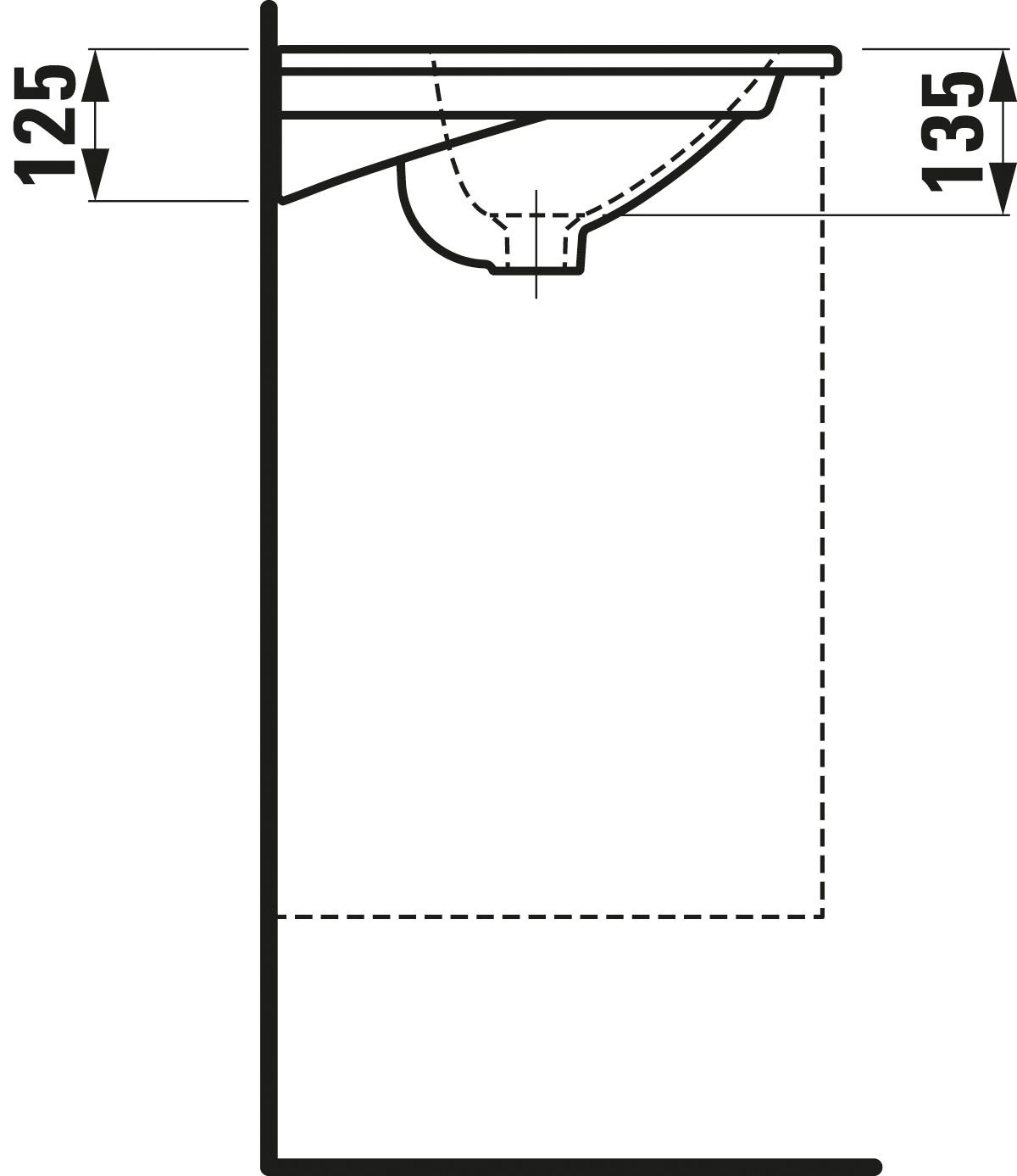 Laufen Avin Skrinka s umývadlom 77 cm, sivá H8610876271041 - galéria #4