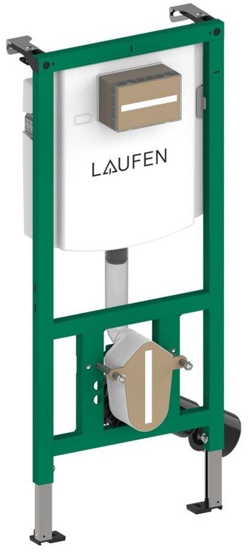 Laufen Set modulu do sadrokartónu, WC Ardo, WC doska a tlačidlo, chróm lesklý - galéria #1