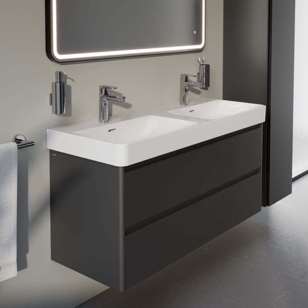 Laufen Pro X Dvojumývadlo 120 cm, biela matná H8148627571041 - galéria #9