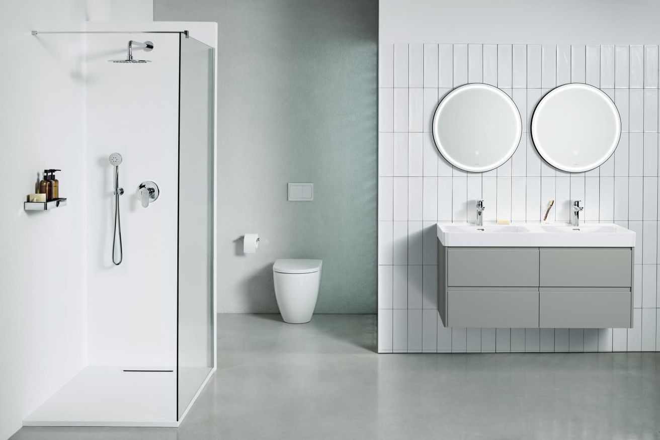 Laufen Pro X Dvojumývadlo 120 cm, bez prepadového otvoru, biela matná H8148627571111 - galéria #11
