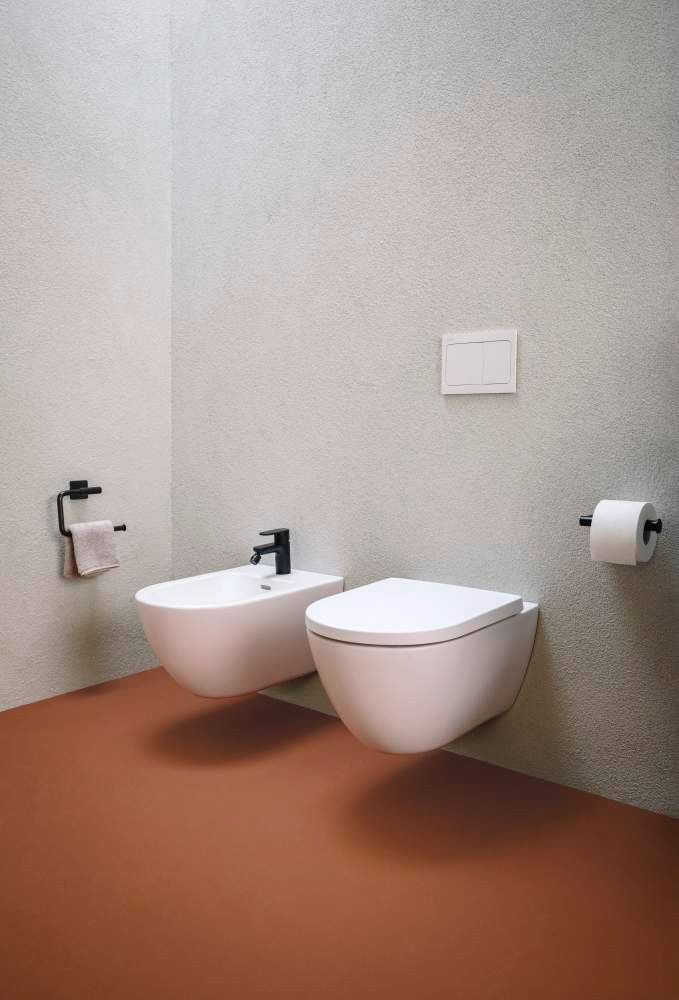 Laufen Pro X Bidetová batéria s výpusťou click-clack, matná čierna HF506910198000 - galéria #3
