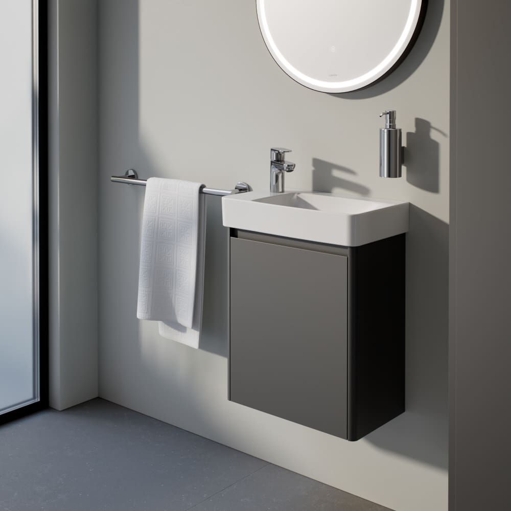 Laufen Base 2.0 Skříňka pod umyvadlo 46 cm, závěsy vlevo, šedá traffic H4112311082661 - galéria #8
