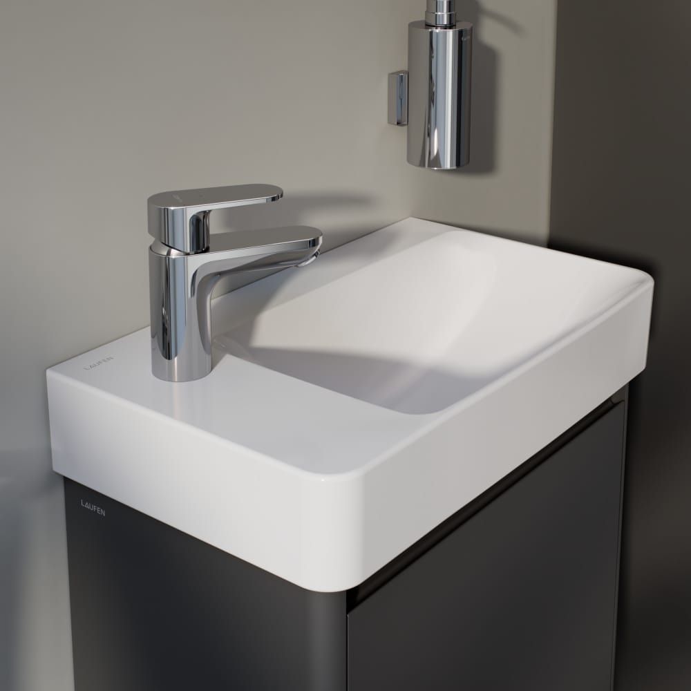 Laufen Base 2.0 Skříňka pod umyvadlo 46 cm, závěsy vlevo, šedá traffic H4112311082661 - galéria #6