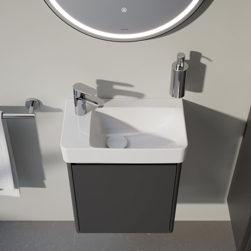 Laufen Base 2.0 Skříňka pod umyvadlo 46 cm, závěsy vlevo, šedá traffic H4112311082661 - galéria #3