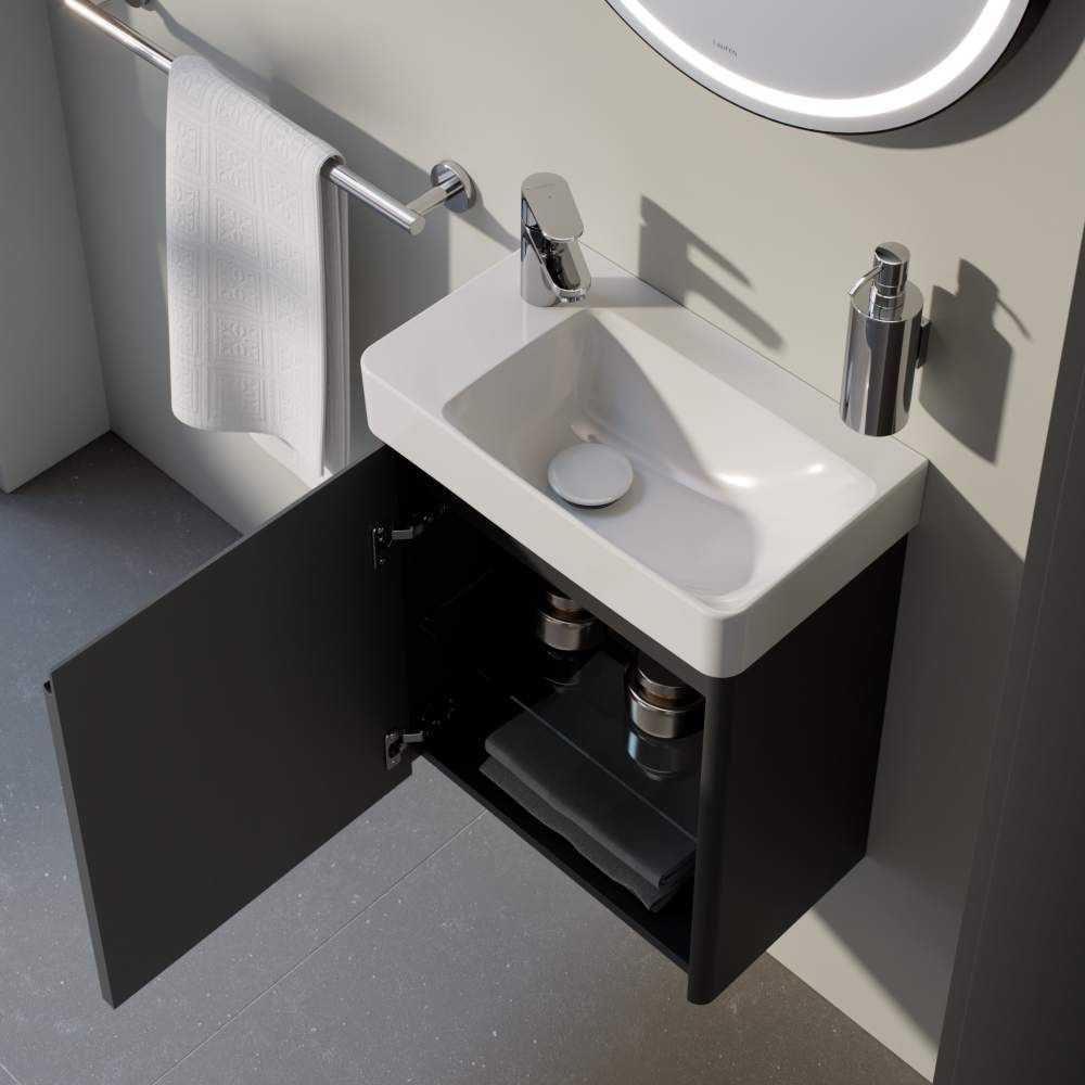 Laufen Base 2.0 Skříňka pod umyvadlo 46 cm, závěsy vlevo, šedá traffic H4112311082661 - galéria #2