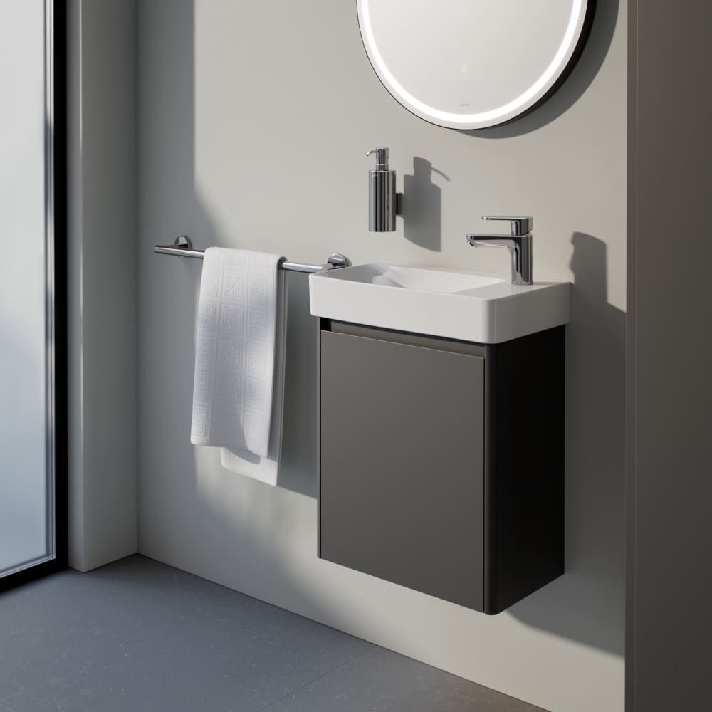 Laufen Base 2.0 Skříňka pod umyvadlo 46 cm, závěsy vpravo, šedá traffic H4112321082661 - galéria #6