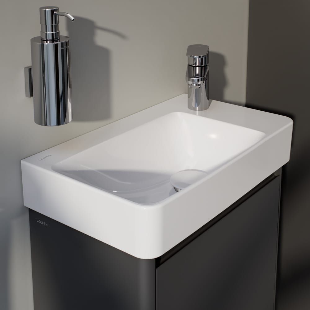 Laufen Base 2.0 Skříňka pod umyvadlo 46 cm, závěsy vpravo, šedá traffic H4112321082661 - galéria #4