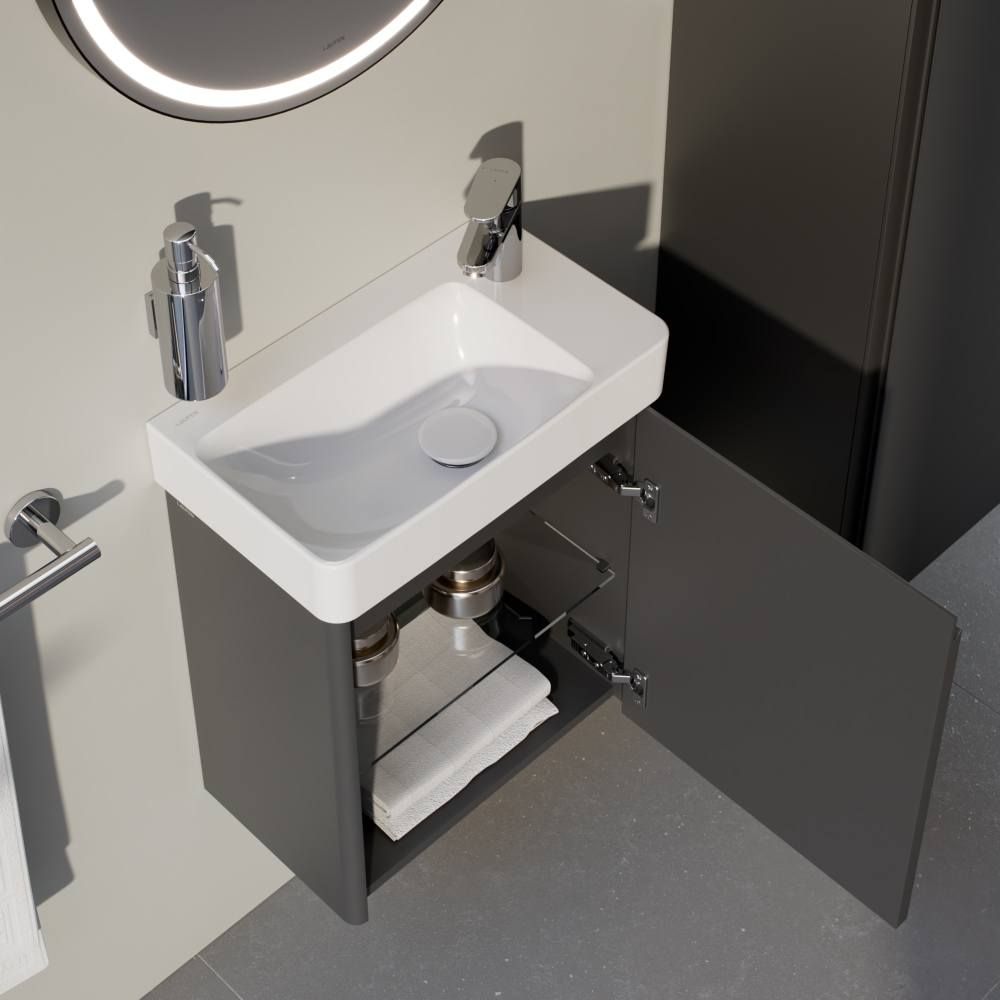 Laufen Base 2.0 Skříňka pod umyvadlo 46 cm, závěsy vpravo, šedá traffic H4112321082661 - galéria #1