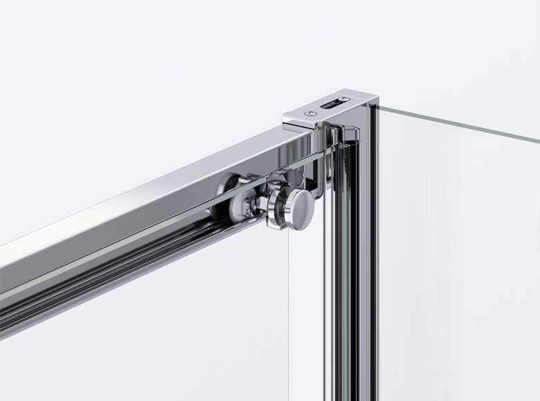 Ronal Divera Sprchové dveře 140 cm posuvné 2 dílné, aluchrom/čiré D22S2B1405007 - galéria #1