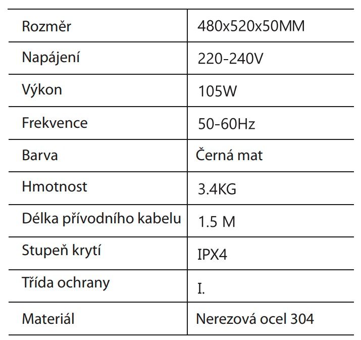 Sapho Elias EB550 Elektrický sušák ručníků 49x73 cm, černá mat - galéria #6