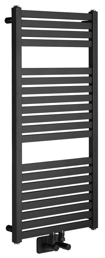 Aqualine Tondi DT456T Radiátor kombinovaný, 45x97cm, čierny mat - galéria #3