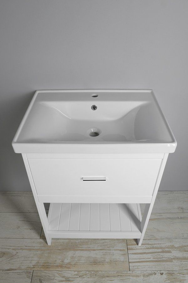 Aqualine Etide Umývadlová skrinka 61,5 cm, biely mat ET615 - galéria #1