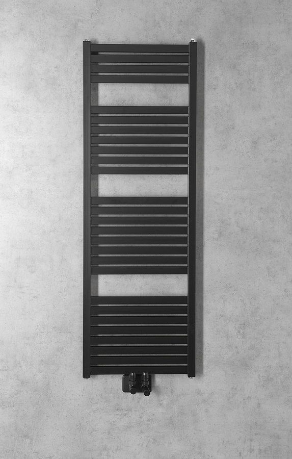Sapho Tondi DT476T Radiátor kombinovaný, 45x133cm, čierny mat - galéria #1