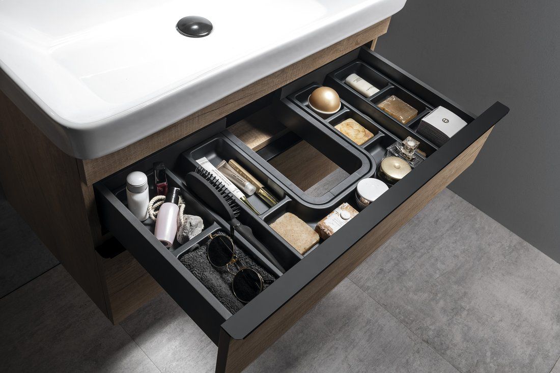 Sapho Lindo Bočný organizér 114x36x323 mm, antracit LD002 - galéria #2