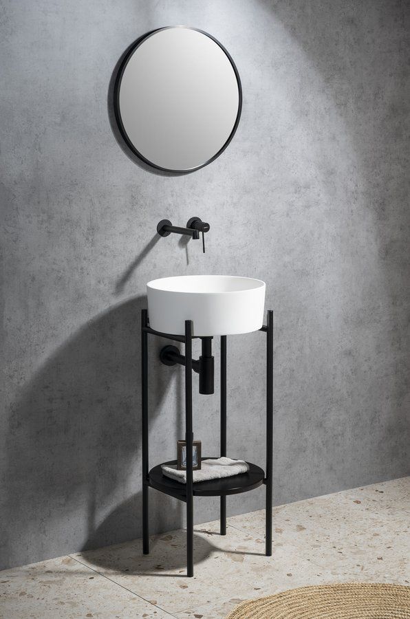 Sapho Thin Kamenné umývadlo 38 cm, matná biela WN548 - galéria #3