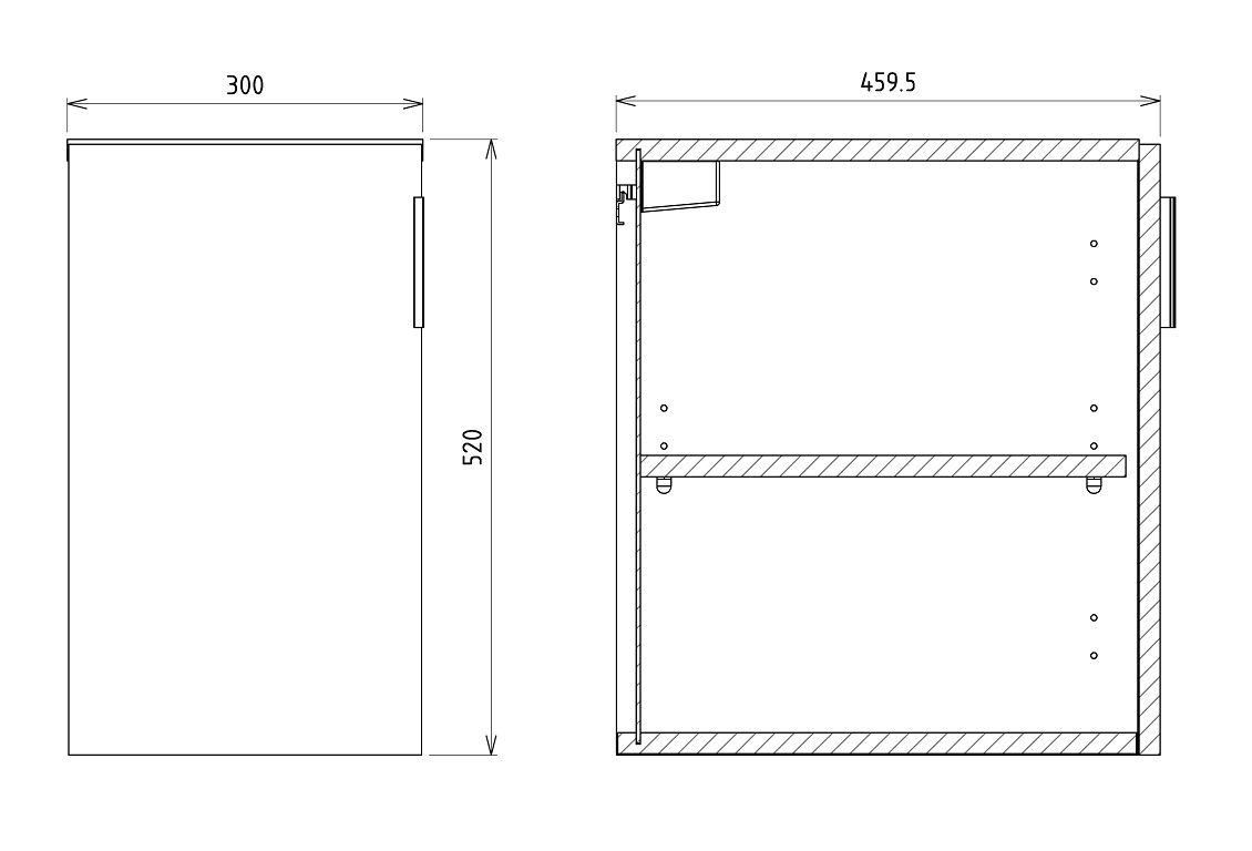 Sapho Cirasa Dolná skrinka 30 x 52 x 46 cm, dub Alabama CR302-2222 - galéria #4