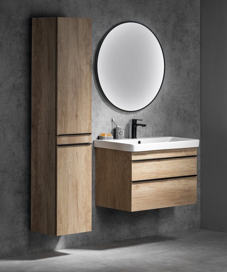 Sapho Sitia Vysoká závesná skrinka 35x172 cm D/P, dub alabama SI230-2222 - galéria #1