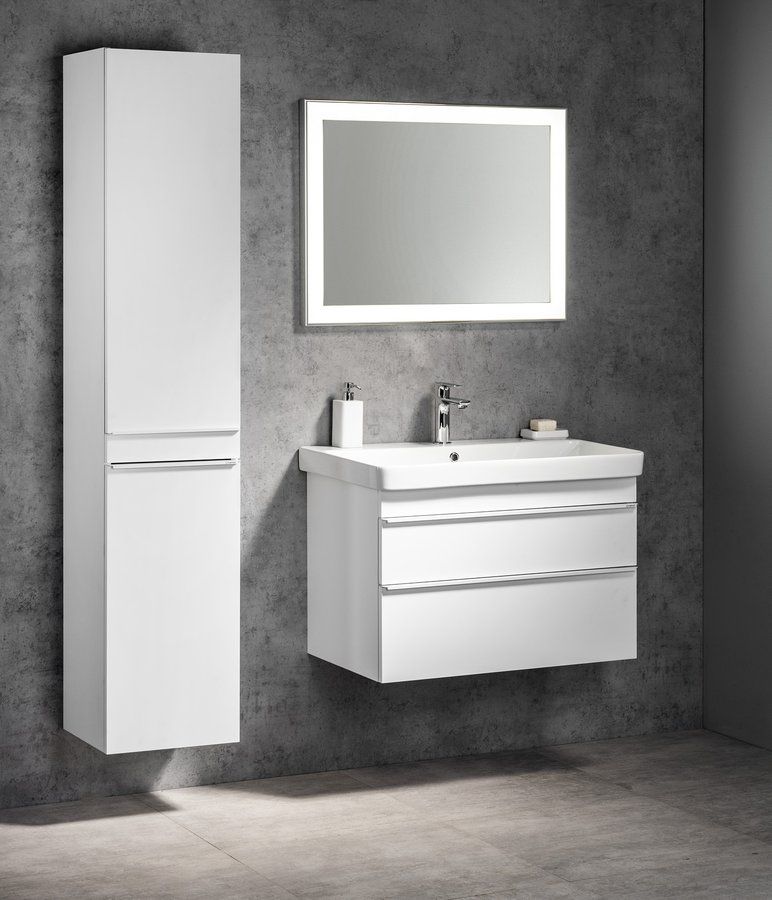 Sapho Sitia Závesná skrinka 46,7x172 cm D/P, biela matná SI450-3131 - galéria #1