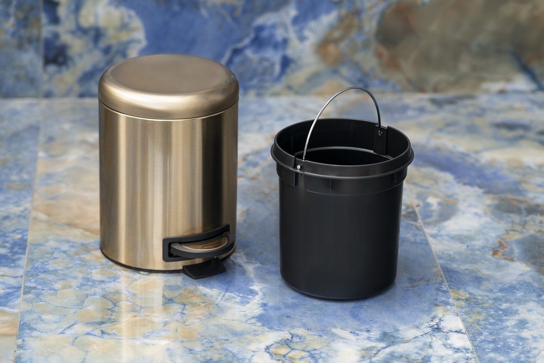 Gedy Potty Odpadkový kôš 3 l SoftClose, matná zlatá farba 320987 - galéria #2