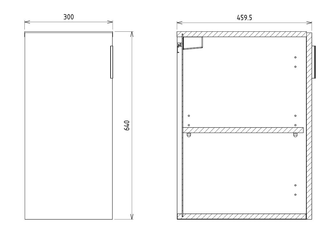 Sapho Cirasa Dolná skrinka 30 x 64 x 46 cm, dub alabama lišta CR301-2322 - galéria #1