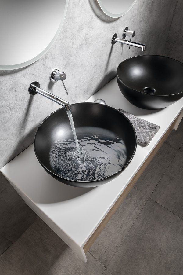 GSI Pura Kulatá umyvadlová mísa 32 cm, černá mat 885426 - galéria #5