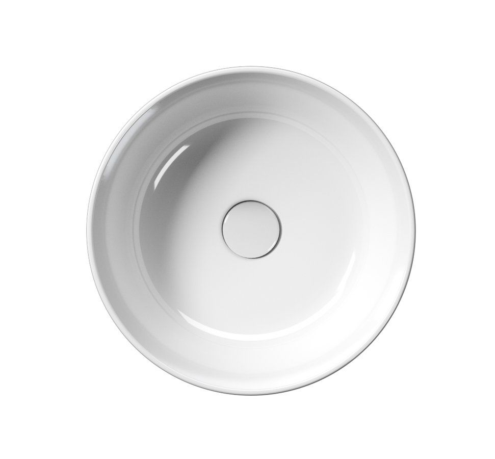 GSI Kube X Okrúhle umývadlo 40 cm, biele ExtraGlaze 942611 - galéria #1