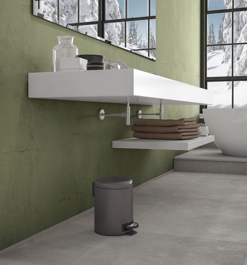 Gedy Potty Odpadkový kôš 3 l SoftClose, gun metal 320981 - galéria #1