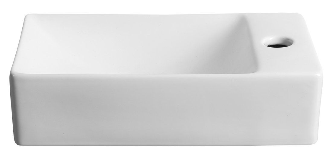 Sapho Margitha Umývátko 38 cm, otvor pro baterii vpravo, bílá MGT3822 - galéria #2