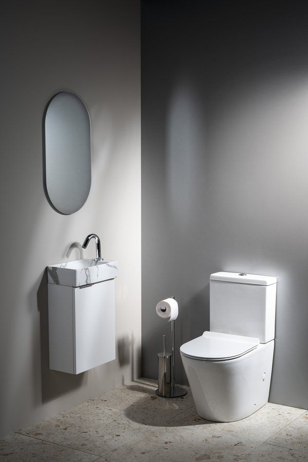Sapho Margitha Umývátko 38 cm, otvor pro baterii vpravo, carrara MGT38217 - galéria #4