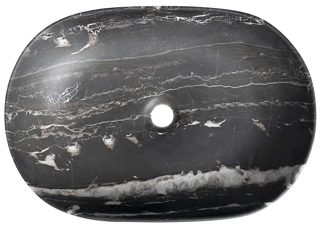 Sapho Caleo Umývadlo 60x42cm, mramor Carnico CA590CM - galéria #3