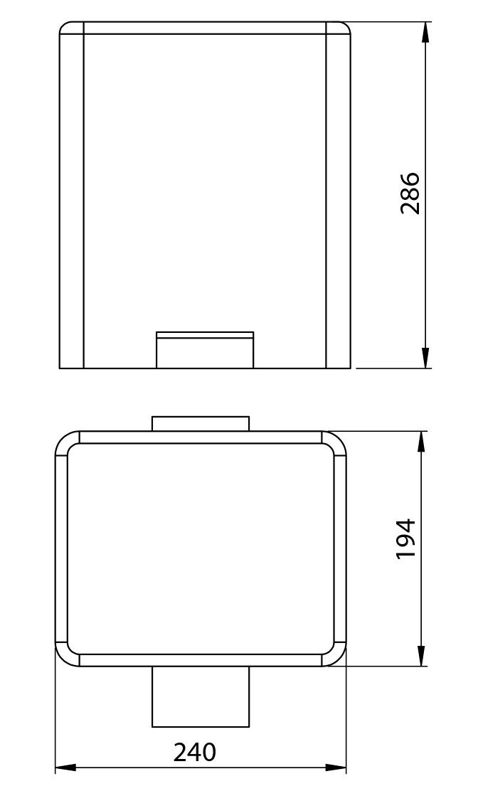 Sapho Odpadkový kôš 5L SoftClose, matná nerezová oceľ DR101 - galéria #1