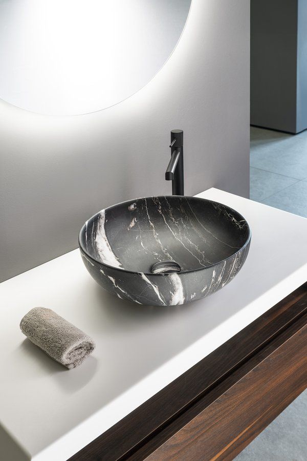 Sapho Rondane Okrúhle umývadlo 41 cm, mramor Carnico AR435CM - galéria #3